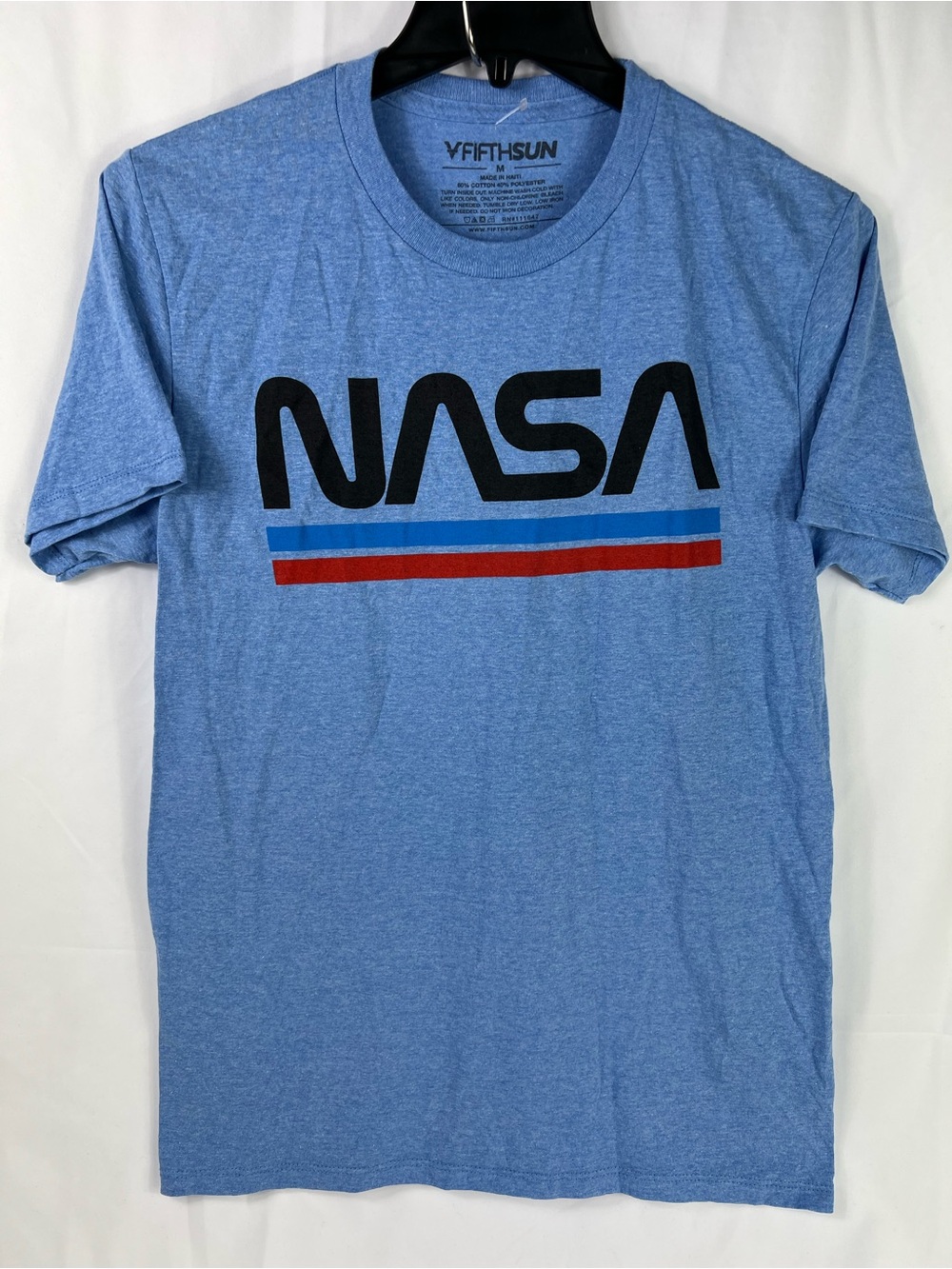 NASA Logo Short-Sleeve T-Shirt - Light Blue Size M